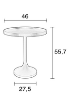 Table d'appoint trompette noire