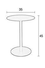 Table d'appoint ronde noire
