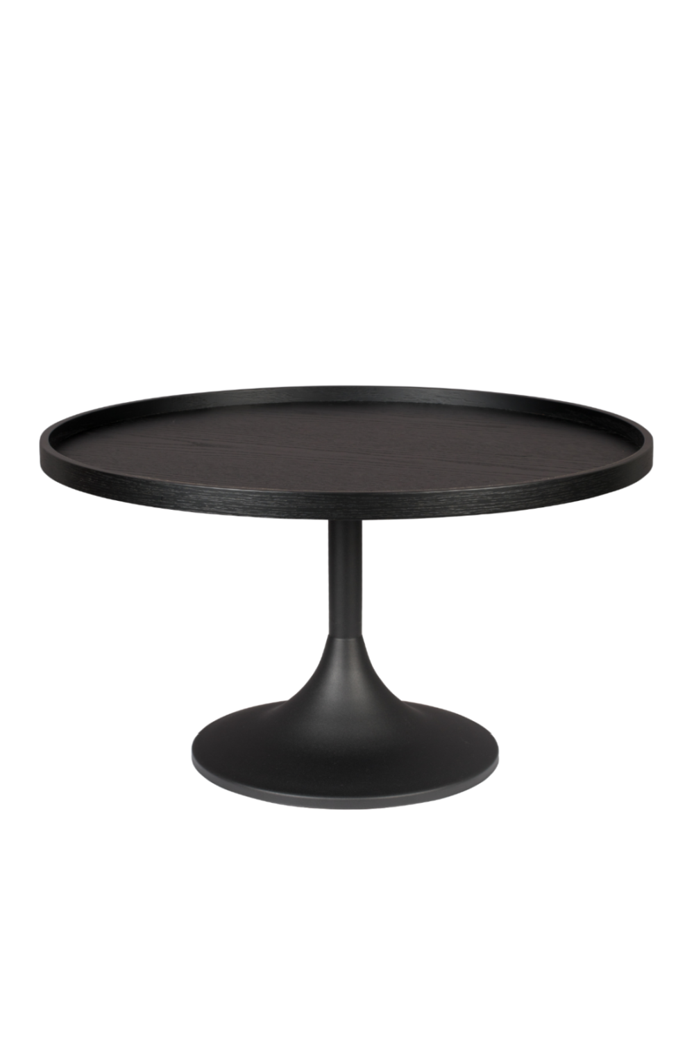 Table basse ronde noire