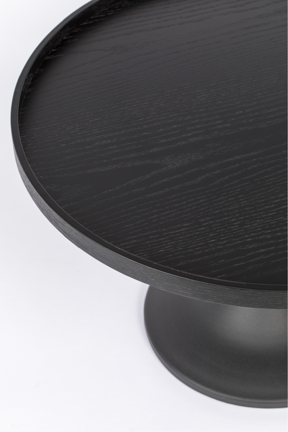 Table basse ronde noire