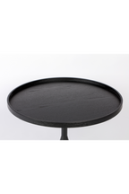 Table basse ronde noire