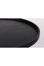 Table basse ronde noire