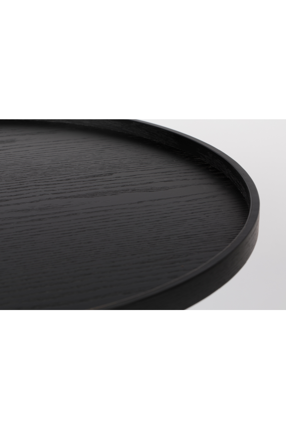 Table basse ronde noire