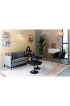 Table basse ronde noire