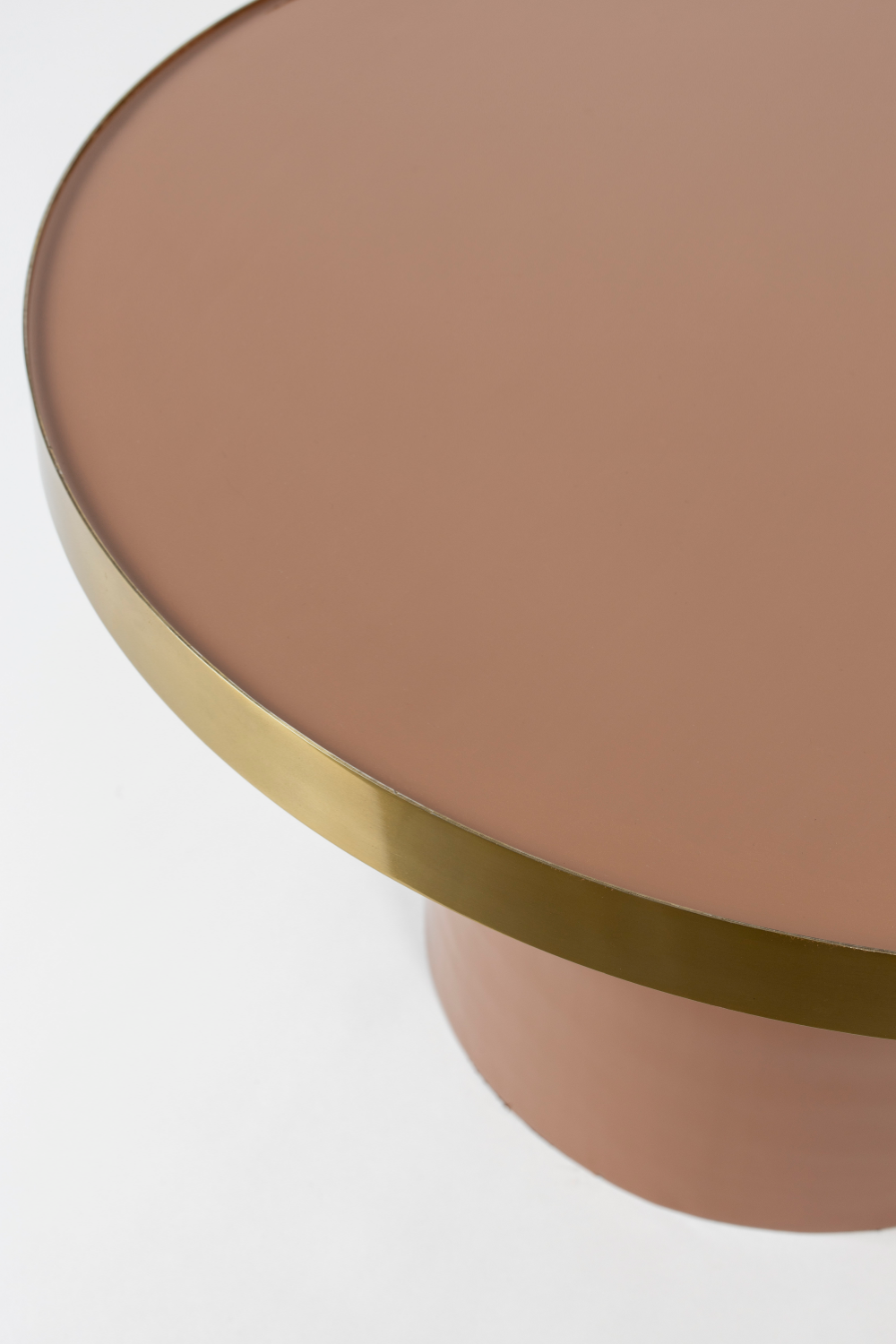 Table basse ronde émaillée