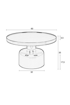 Table basse ronde émaillée