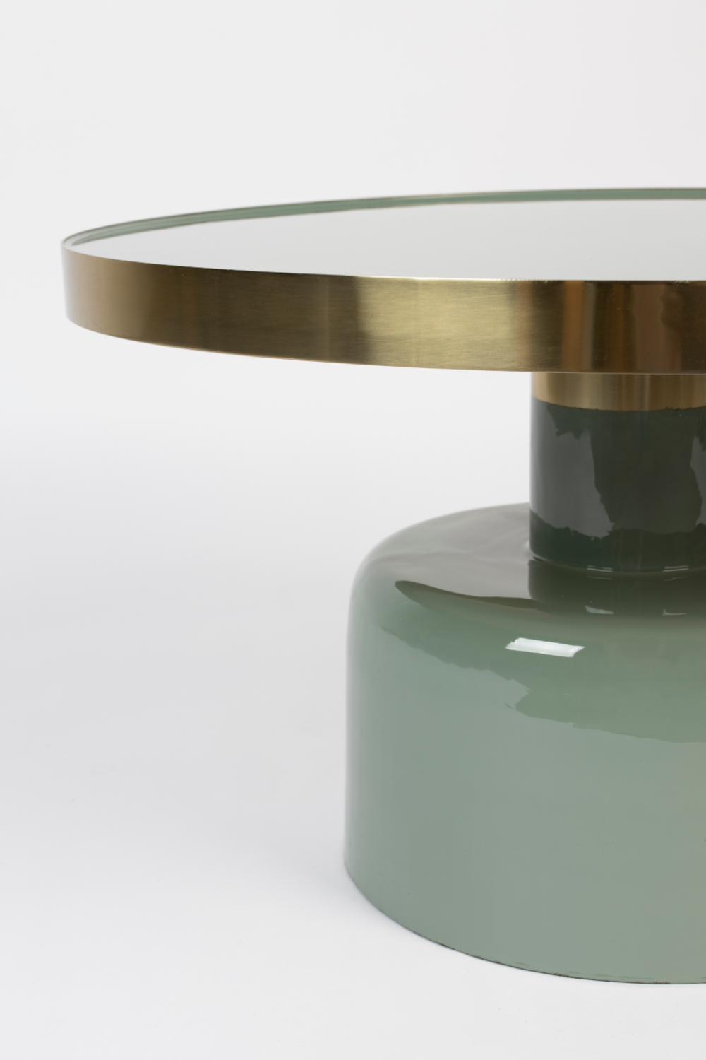 Table basse ronde émaillée