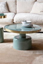 Table basse ronde émaillée