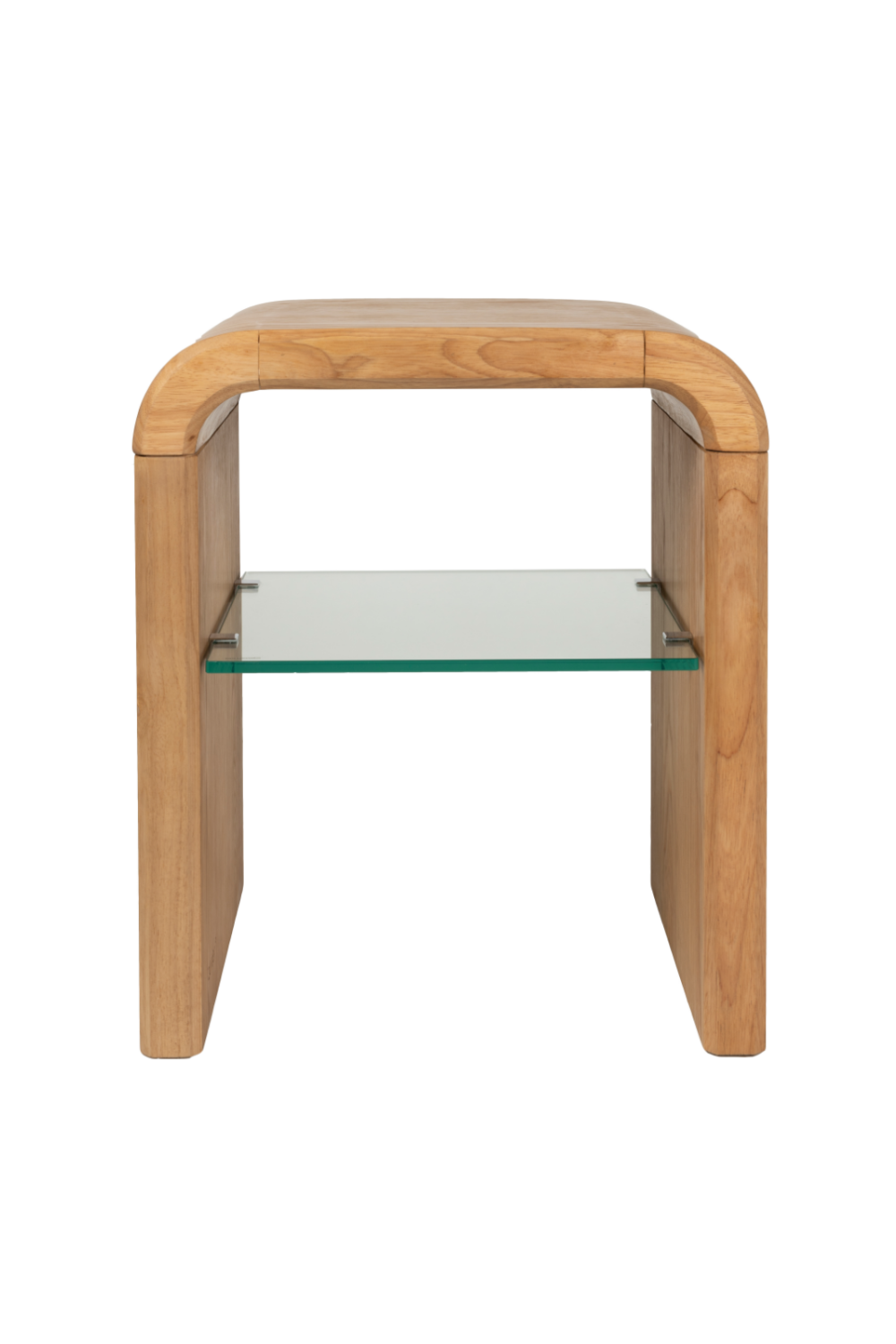 Table d'appoint galbée en chêne