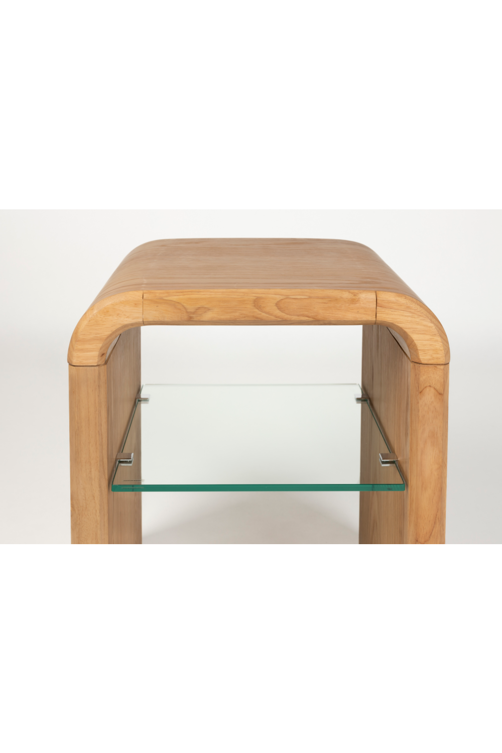 Table d'appoint galbée en chêne