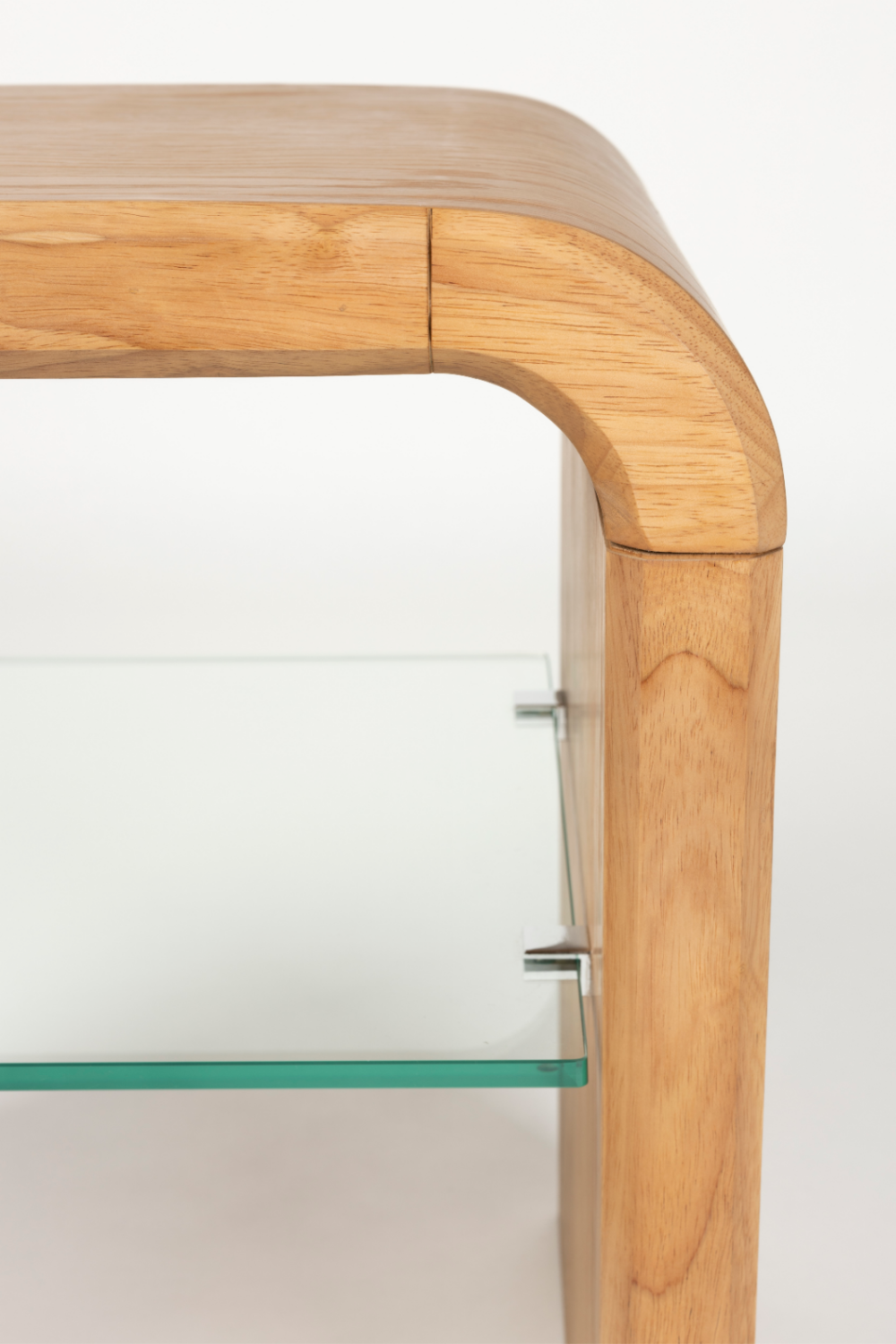 Table d'appoint galbée en chêne