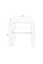 Table d'appoint galbée en chêne