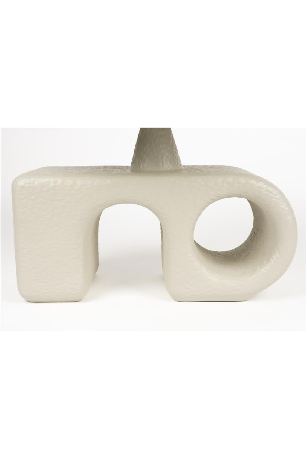 Table d'appoint sculpturale beige