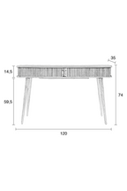 Console en bois de noyer