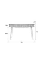 Console en bois noir