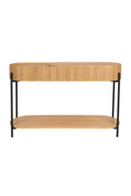 Console en chêne de forme oblongue