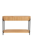 Console en chêne de forme oblongue