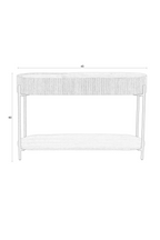 Console en chêne de forme oblongue